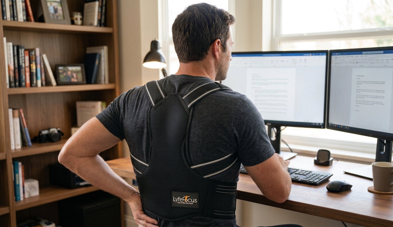 man_wearing_one_of_the_best_posture_correctors_for_office_and_desk_workers