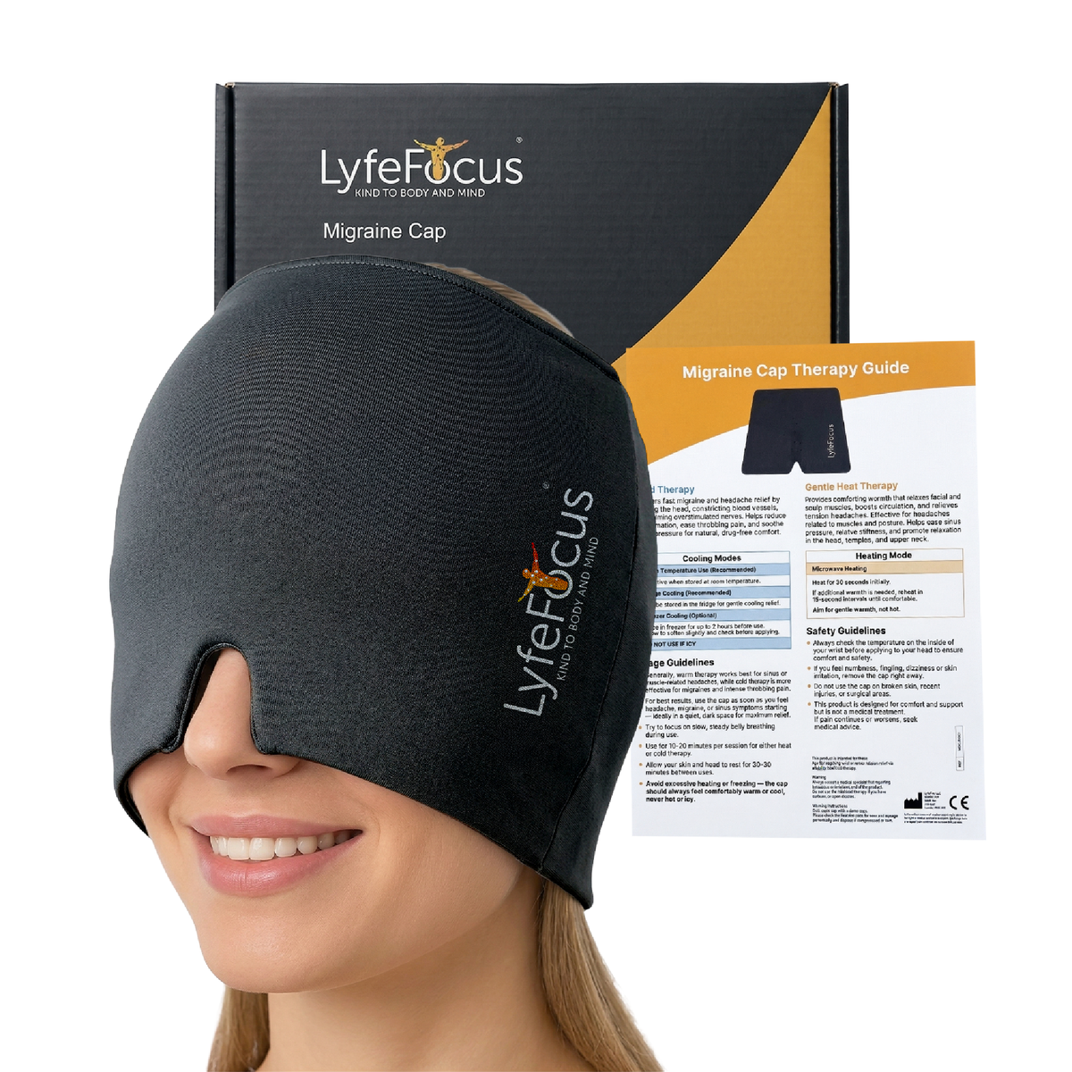 Migraine Relief Cap (Black)