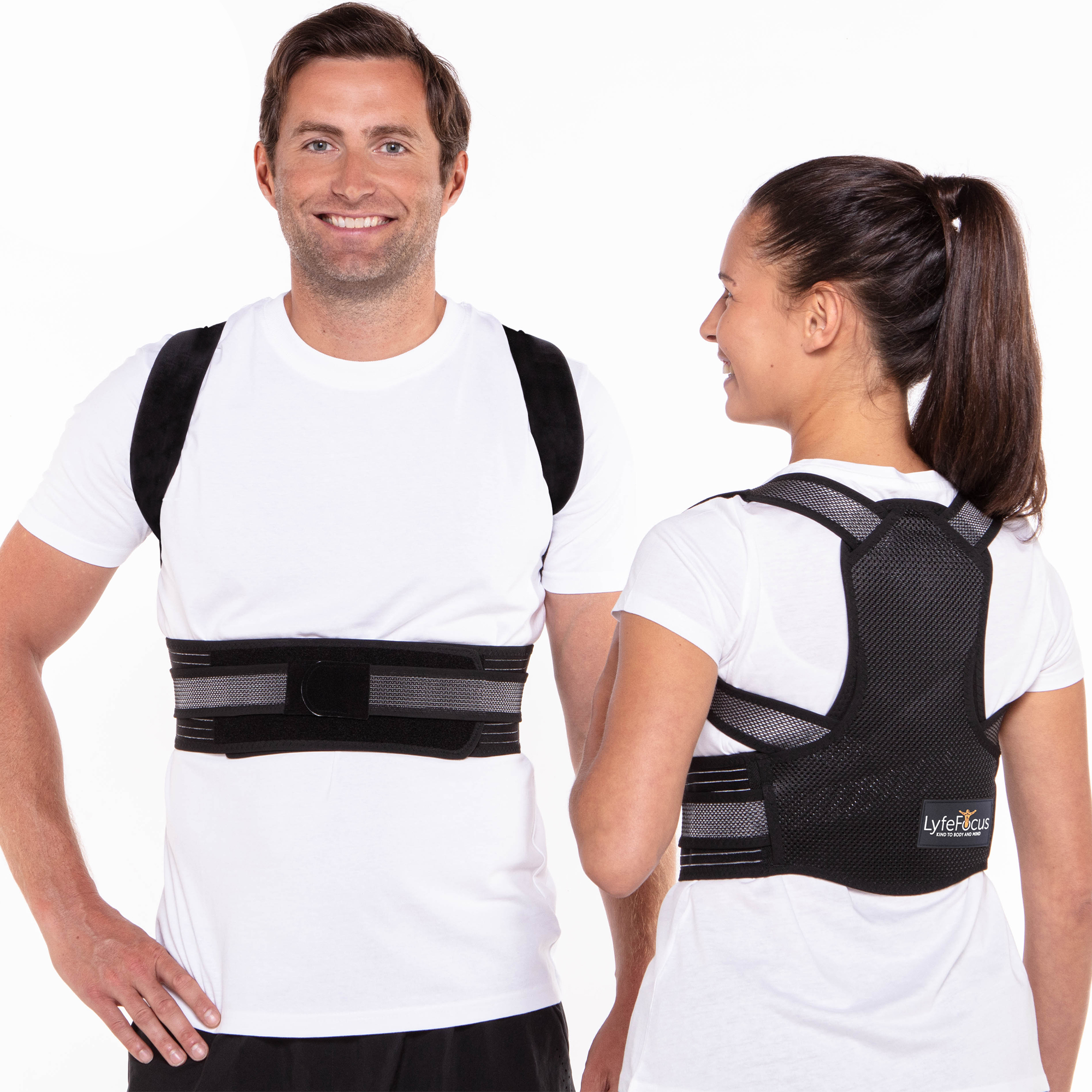 Posture Corrector S1 (Black) – LyfeFocus