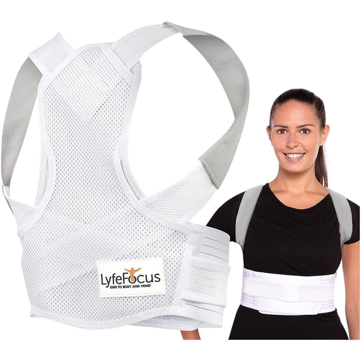 Posture Corrector | Upper Back & Shoulder Support – LyfeFocus