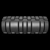 Textured cylindrical foam roller