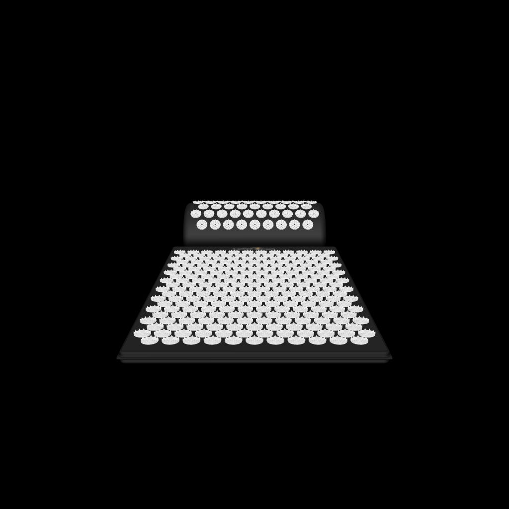 Acupressure Mat & Pillow (White)
