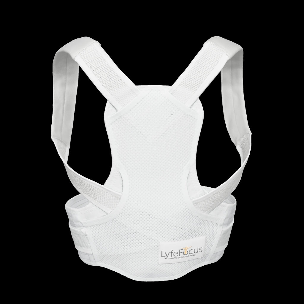 Posture Corrector S1 in white back view
